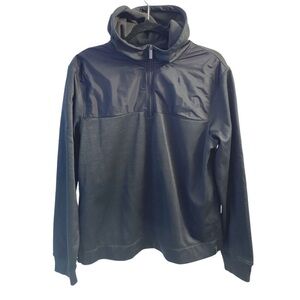Perry Ellis Medium Quarter-Zip Pullover Hoodie  Activewear Gorpcore Vibe Sz M